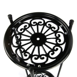 2 Tier Metal Plant Display Stand - Size: 50 x 30 x 30cm - Black - Living and Home - Wilko - thumbnail 5