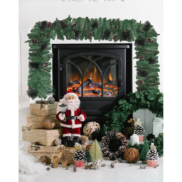 Groundlevel Pine Cones Festive Christmas Garland - Size: 270 x 20 x 10cm - Green - Wilko - thumbnail 3