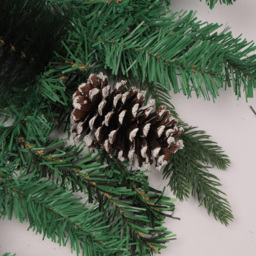 Groundlevel Pine Cones Festive Christmas Garland - Size: 270 x 20 x 10cm - Green - Wilko - thumbnail 4