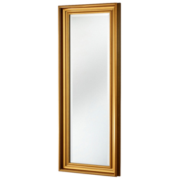 Yearn Gold Framed Beaded Classic Bevelled Tall Wall Mirror 134 x 58cm - Wilko