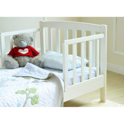 Montana Toddler Wooden Bed Frame with Mattress - Size: 65 x 78.5 x 147cm - White - MCC - Wilko - thumbnail 3