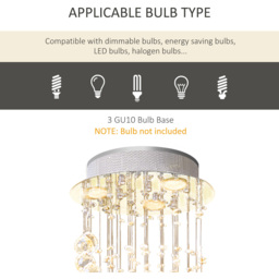 Portland Spiral Crystal Chandelier - Size: 30 x 30 x 120cm - Silver - Wilko - thumbnail 7