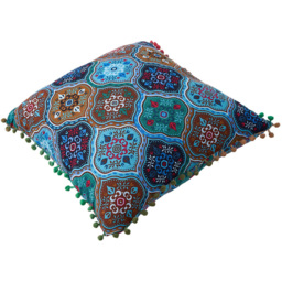 Living and Home Blue Turkish Style Romantic Square Throw Pillow 45 x 45cm 2 Pack - Size: 12 x 45 x 45cm - Wilko - thumbnail 4