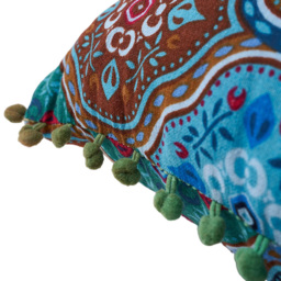 Living and Home Blue Turkish Style Romantic Square Throw Pillow 45 x 45cm 2 Pack - Size: 12 x 45 x 45cm - Wilko - thumbnail 7
