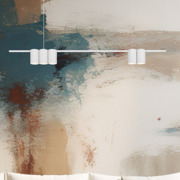 Milagro Genesis White Strip 5 LED Pendant Light - Size: 18 x 10 x 6cm - Wilko - thumbnail 3