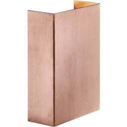 Nordlux Fold 10 Copper Wall Light - Size: 14.9 x 10.6 x 14.9cm - Orange - Wilko