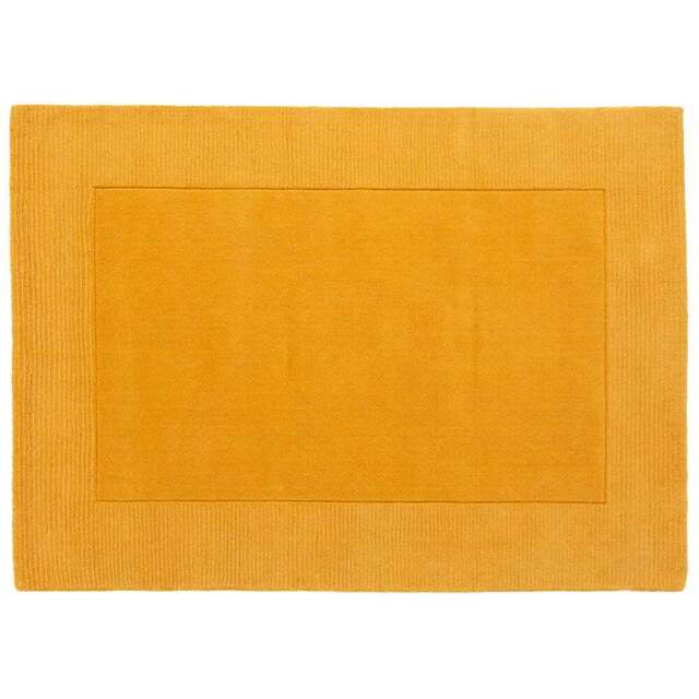 Esselle Home Esme Ochre Wool Rug 80 x 150cm - Yellow - Wilko - image 1