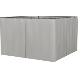 Outsunny 3 x 3m Light Grey Universal Gazebo Replacement Sidewall 4 Pack - Wilko - thumbnail 1