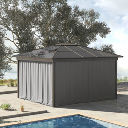 Outsunny 3 x 3m Light Grey Universal Gazebo Replacement Sidewall 4 Pack - Wilko - thumbnail 3