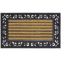 JVL Karina Rubber Tuffscrape Mat 45 x 75cm - JVL Homewares - Wilko - thumbnail 1