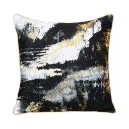 Octavia Abstract Square Cushion Black - Divante - Wilko - thumbnail 1