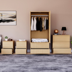 VIDA DESIGNS Denver Pine 4 Piece Bedroom Furniture Set - Wilko - thumbnail 5