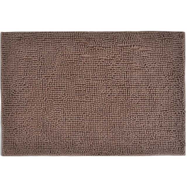 Allure Bath Fashions Mocha Chenille Microfibre Supersoft Non-Slip Bobble Bath Mat 60 x 90cm - Brown - Wilko - image 1