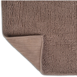 Allure Bath Fashions Mocha Chenille Microfibre Supersoft Non-Slip Bobble Bath Mat 60 x 90cm - Brown - Wilko - thumbnail 4