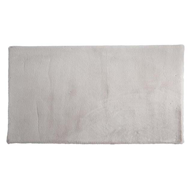 Luxe Natural Rabbit Faux Fur Rug - Wilko - image 1