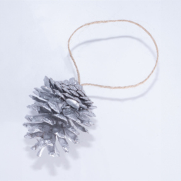 St Helens Silver Hanging Pine Cone Decoration 6 Pack - Wilko - thumbnail 6