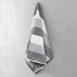 Velosso Weston Grey Strip Hand Towel Set of 2 - Wilko - thumbnail 4