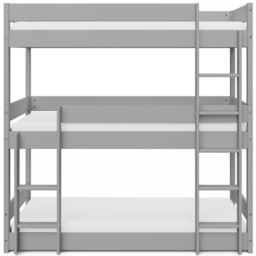 Home Detail Kennedy White Wooden Triple Bunk Bed - Size: Single - Grey - Wilko - thumbnail 4