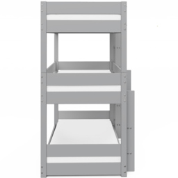 Home Detail Kennedy White Wooden Triple Bunk Bed - Size: Single - Grey - Wilko - thumbnail 5