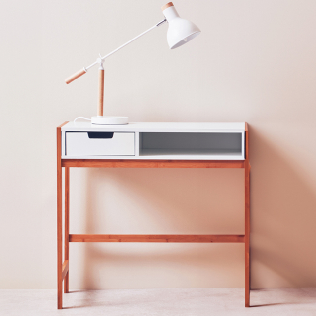 Premier Housewares Rostok Desk - Size: 90 x 45 x 75cm - Multi - Interiors by Premier - Wilko - image 1