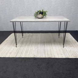 Kosy Koala Light Stone Grey Rectangular Dining Table - Size: 4 Seater - Multi - Wilko - thumbnail 3