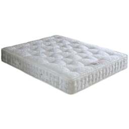 Miracle King Size 1200 Pocket Sprung Wool Mattress - White - Bedmaster - Wilko - thumbnail 1