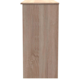 Crowndale Contrast 3 Drawer White and Bardolino Oak Vanity Ready Assembled - Size: 40 x 93 x 79cm - Brown - Wilko - thumbnail 5