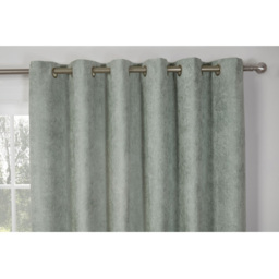 Divante Sage Alden Thermal Eyelet Curtains 183 x 168cm - Size: W 183 x D 168cm - Wilko - thumbnail 3