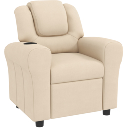 Tommy Toys Black Kids Recliner with Adjustable Backrest and Footrest - Cream - Wilko - thumbnail 3