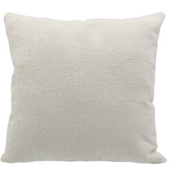 Soft Chenille Boucle Cushion Ivory - Wilko - thumbnail 1
