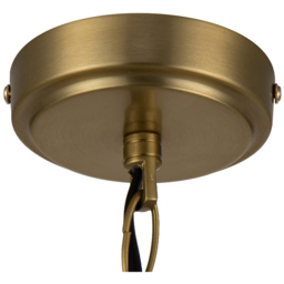 Cosylyte Winston Brass 3 Light Faux Linen Outer Shade Pendant Light - Size: 19 x 35 x 35cm - Gold - Wilko - thumbnail 7