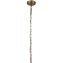 Cosylyte Winston Brass 3 Light Faux Linen Outer Shade Pendant Light - Size: 19 x 35 x 35cm - Gold - Wilko - thumbnail 6