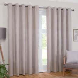 Linden Washable Blackout CurtainStone137cm168cm - My Home - Wilko - thumbnail 1