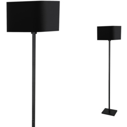 Milagro Napoli Black Floor Lamp 230V - Size: 40 x 40 x 150cm - Wilko - thumbnail 3
