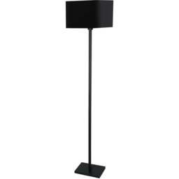 Milagro Napoli Black Floor Lamp 230V - Size: 40 x 40 x 150cm - Wilko