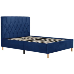 Loxley King Size Blue Fabric Bed - Birlea - Wilko - thumbnail 3