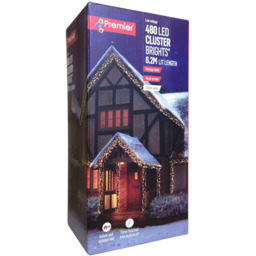 Premier ClusterBrights 480 Vintage Gold LED Christmas Cluster Light 6.2m - Size: 5 x 620 x 5cm - Wilko - thumbnail 3