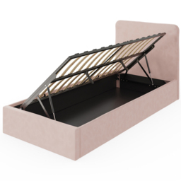 GFW Chiswick Single Soft Pink Ottoman Bed - Wilko - thumbnail 4