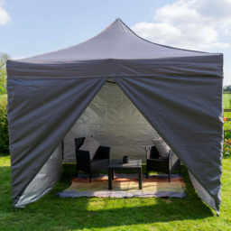 Jack Stonehouse 3 x 3m Dark Grey Pop Up Gazebo - Wilko