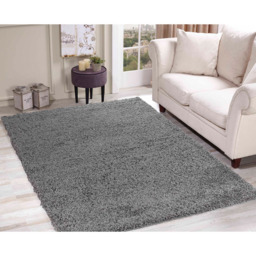 Desire Rugs Oxford Grey Plain Shaggy Rug 80 x 150cm - Wilko - thumbnail 5