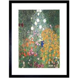 Wee Blue Coo Gustav Klimt Garden 1907 Old Master Painting Framed Wall Art Print 30 x 41cm - Size: 43.3 x 33.3 x 1.5cm - Multi - Wilko - thumbnail 1