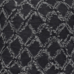 Velosso Denim Charcoal Tuft Filled Cushion 43 x 43cm 2 Pack - Grey - Wilko - thumbnail 3