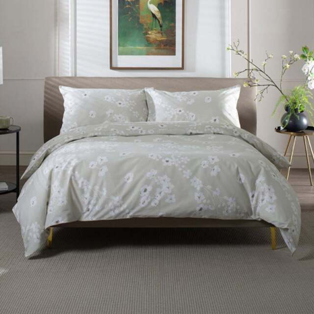 The Lyndon Company Petite Fleure King Size Natural Duvet Set - Cream - Wilko - image 1