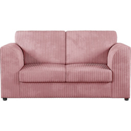 Luxor 4 Seater Pink Jumbo Cord Full Back Sofa Suite - Wilko - thumbnail 4