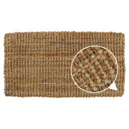 JVL Moris Boucle Coir and Jute Doormat 40 x 70cm - Brown - JVL Homewares - Wilko - thumbnail 7