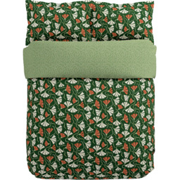 Scion Fan Floral Double Green Duvet Set - Wilko - thumbnail 3