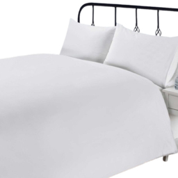 Rapport Home Single White 200 Thread Count Cotton Percale Quilt Cover - Wilko - thumbnail 1