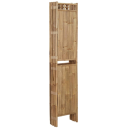 vidaXL Bamboo 5 Panel Room Divider 200 x 180cm - Size: 5 Panels - Brown - Wilko - thumbnail 5