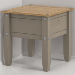 Core Products Corona Grey Lamp Table - Size: 53 x 53 x 55cm - Wilko
