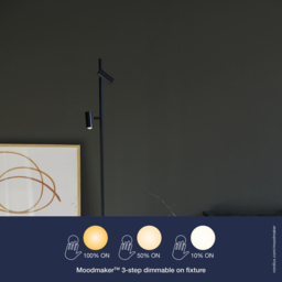 Nordlux Omari Black Floor Lamp - Size: 141 x 20 x 141cm - Wilko - thumbnail 7